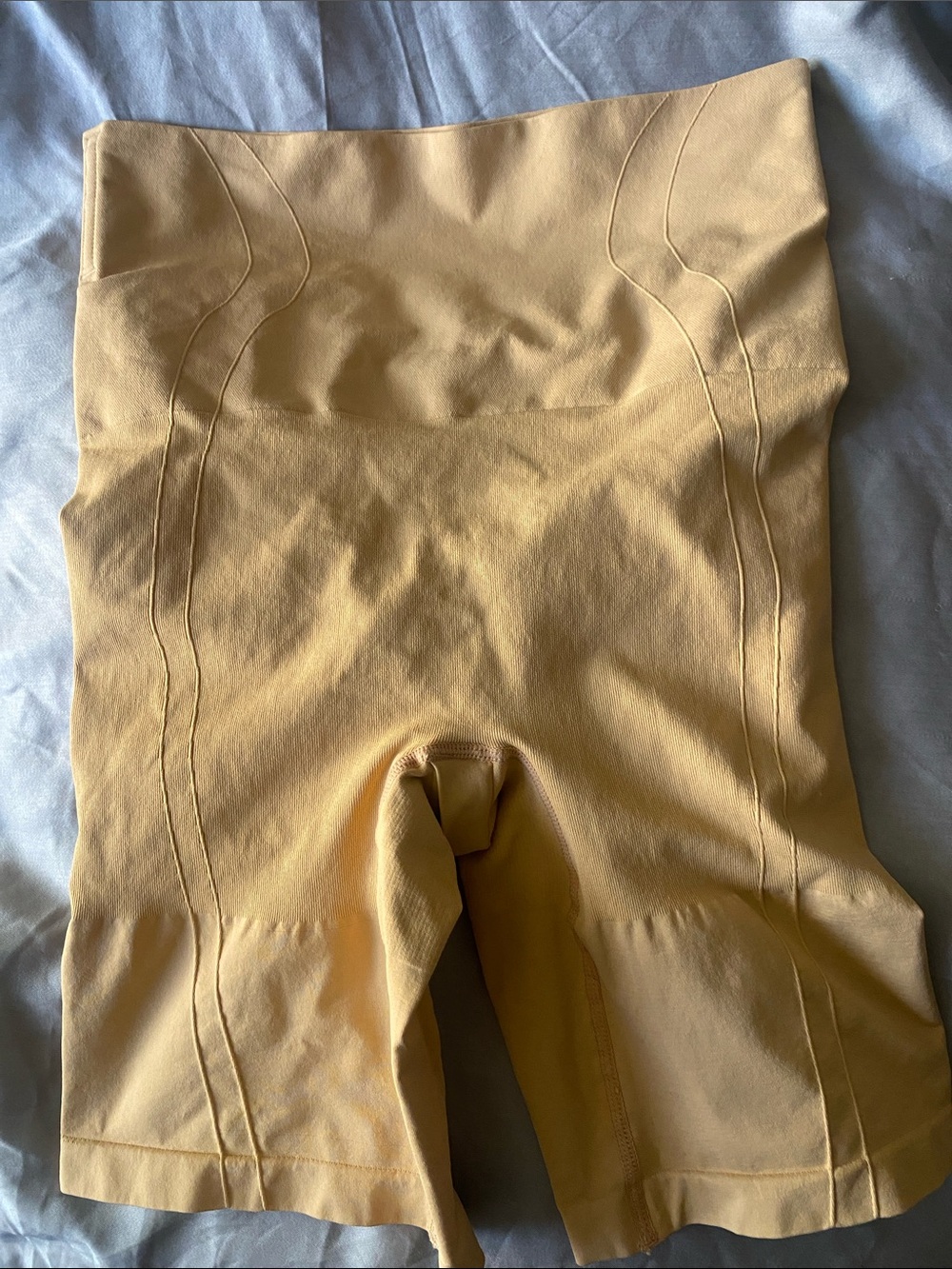 High-Waist Girls' Shaping Shorts - Yellow